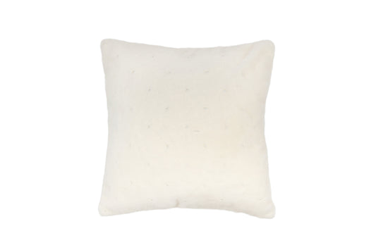 Pearl Accent Cushion Cover 18 X 18" Cream