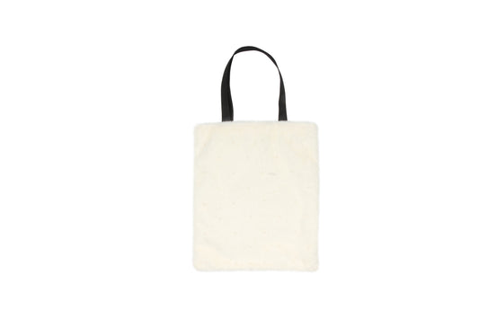 Pearl Accent Tote Bag Cream