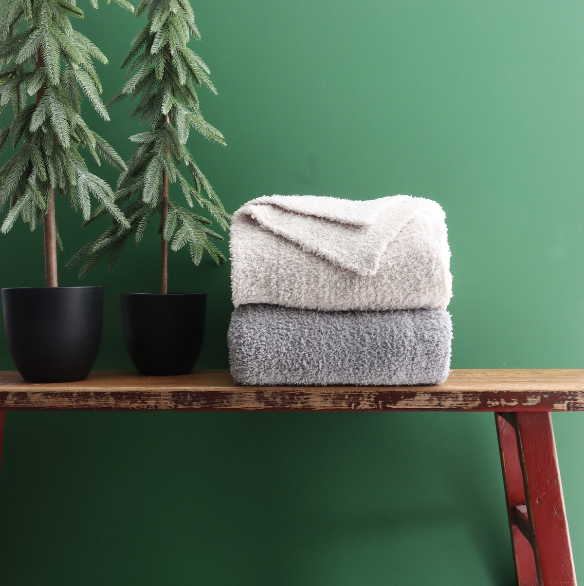 Luxe Woven Knitted Dream Throw Taupe