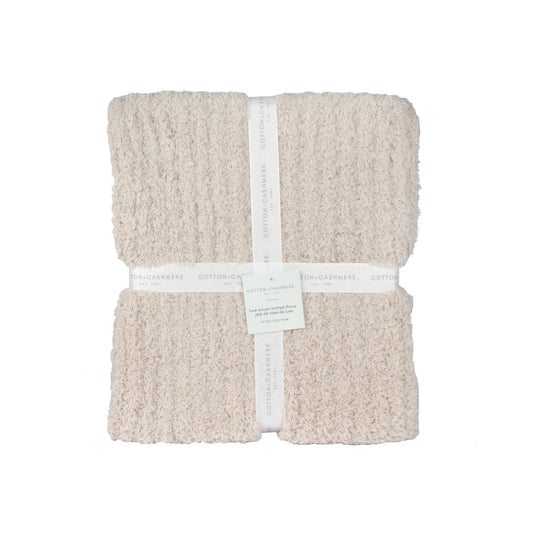 Luxe Woven Knitted Dream Throw Taupe