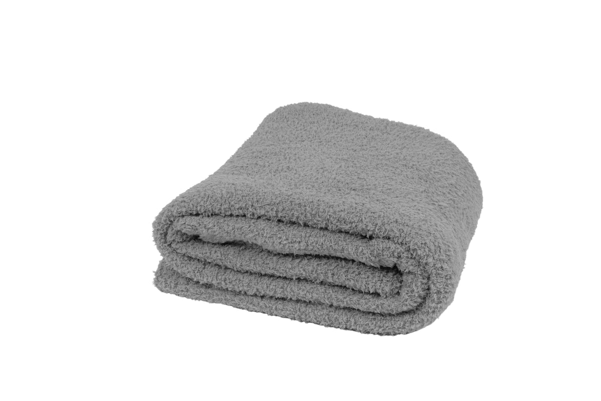 Luxe Woven Knitted Dream Throw Grey