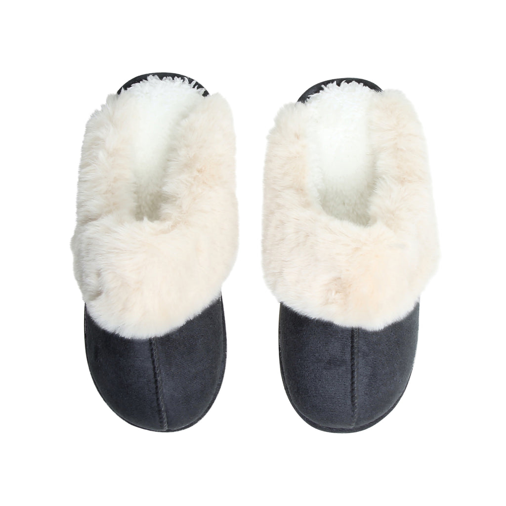 Aspen Sherpa Lined Scuff Slipper 12 Pack Black