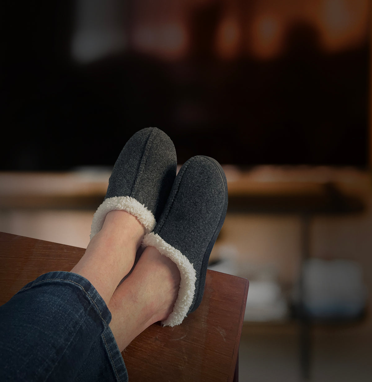 Kodiak Men's Slipper - Felted Assorted 12Pk Heathered Charcoal