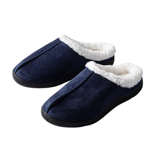 Kodiak Men's Slipper - Faux Suede Assorted 12Pk Navy