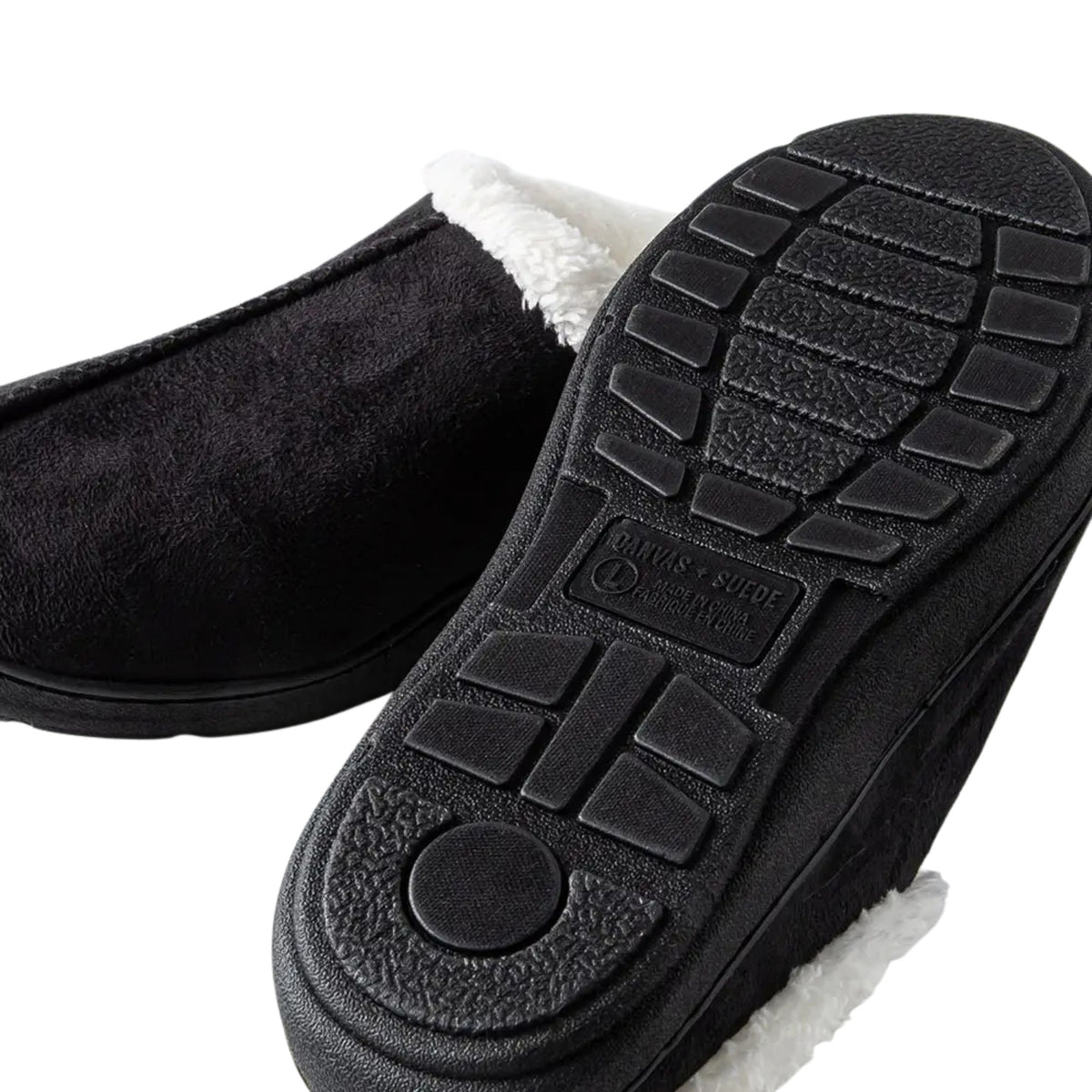 Kodiak Men's Slipper - Faux Suede Assorted 12Pk Black
