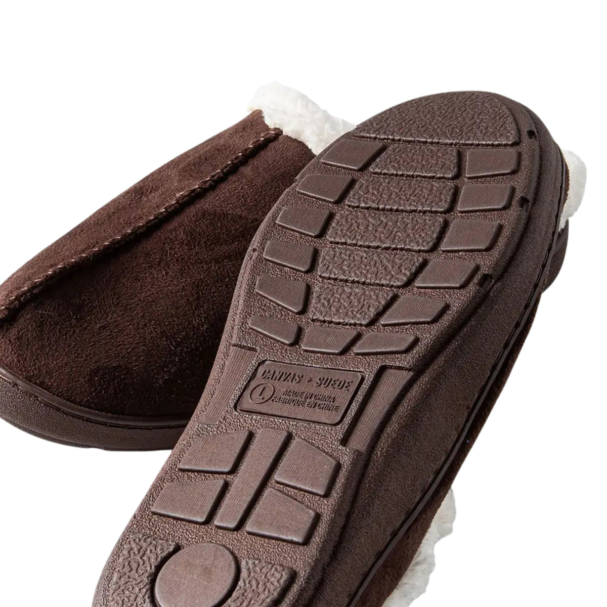 Kodiak Men's Slipper - Faux Suede Assorted 12Pk Brown